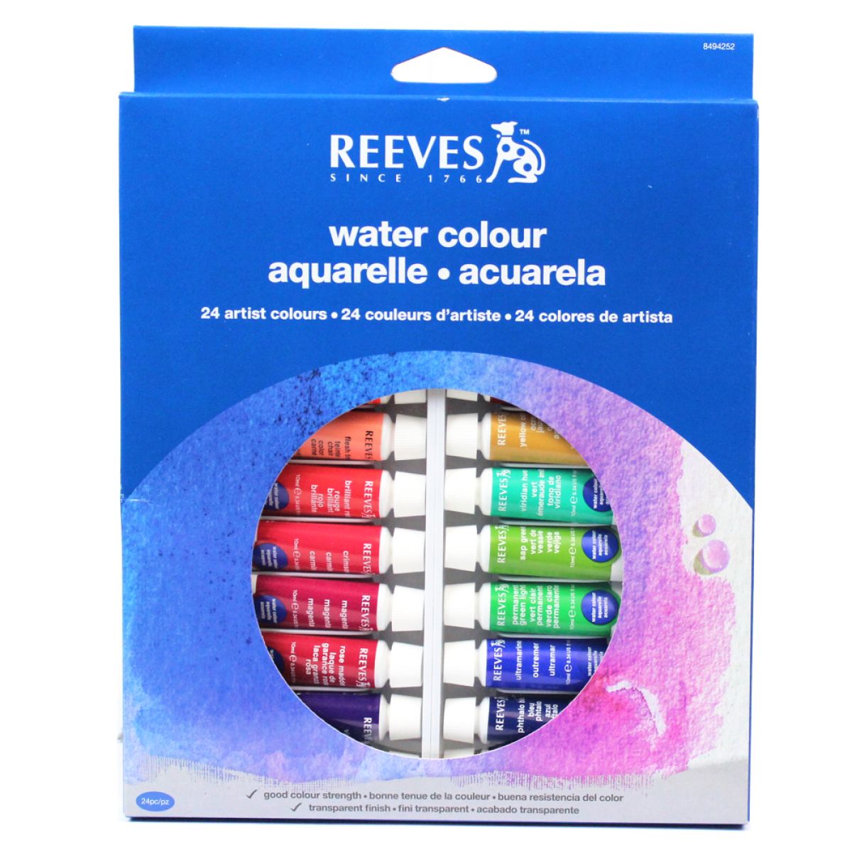 Aquarela Reeves 24 cores Bisnaga