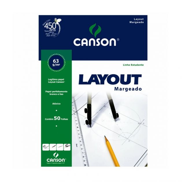 Bloco Canson Layout 63gm - A4+