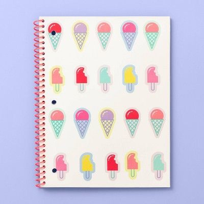 Caderno / Bloco de Notas - Target Ice cream