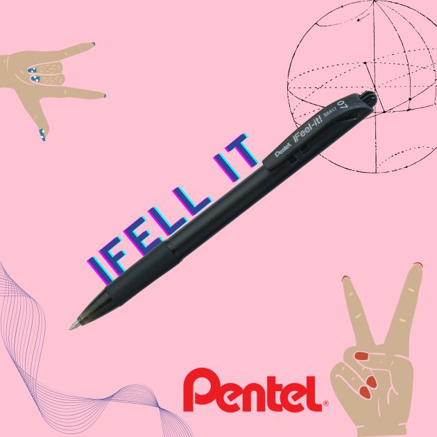 Caneta iFeel It - Pentel - Preta - 0.7mm