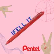 Caneta iFeel It - Pentel - Vermelha - 0.7mm