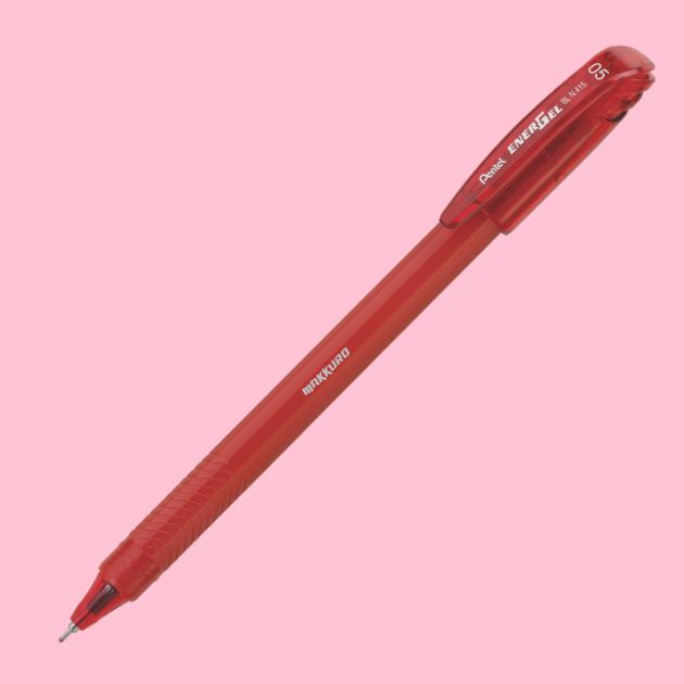 Caneta EnerGel Makkuro - Pentel - 0.5mm - Vermelha 