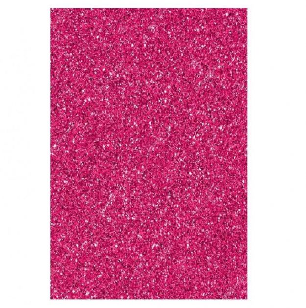 Papel Glitter Pink A4