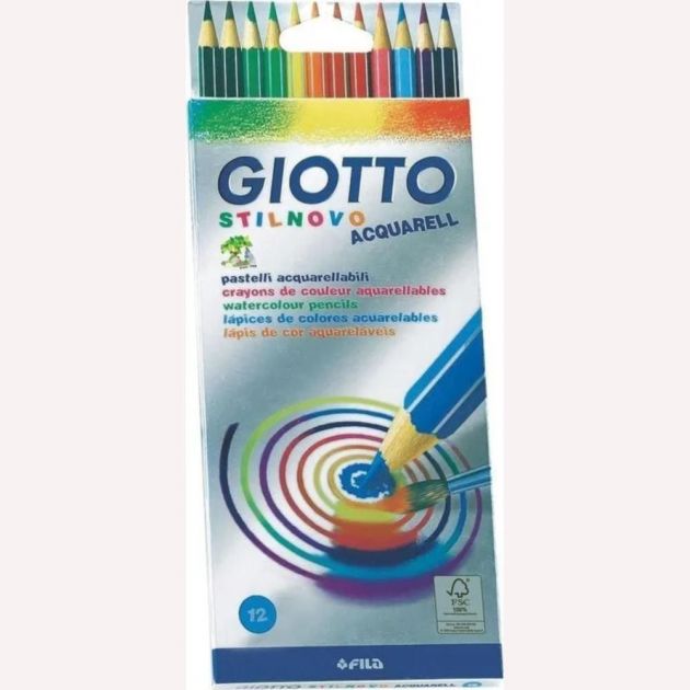 Lápis de Cor Aquarelável Giotto 12 cores