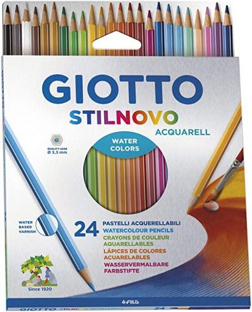 Lápis de Cor Aquarelável Giotto 24 cores