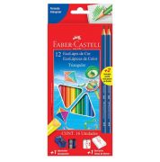 Lápis de cor Faber Castel Triangular 12 cores