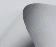Papel Metallik Confeti Branco 180g A4
