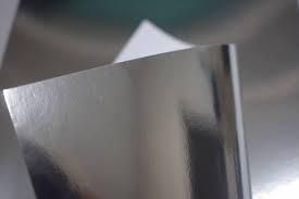 Papel Metallik Laminado - Prata 180g