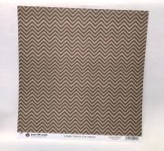 Papel Scrap Chevron Marrom