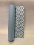 Papel Scrap Ornamento Azul Luxo