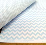 Papel Scrap Chevron Azul Bebê